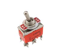 CBQZCHWDKT 1pc SPST DPDT 250V 15A Toggle Switch Latching on-on E-TEN1321 6pin