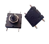 CBQZCHWDKT 1pc Square 25 * 25 Black 3410 T125 Rotary switch 4 pin 4 gear (OFF-0N-ON-ON) cooker switch 10A250V