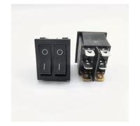 CBQZCHWDKT 1PCS KCD8 6PIN black 16A 250V 20A 125V Double Light Switch Rocker Switch ON-OFF KCD6