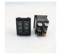 CBQZCHWDKT 1PCS KCD8 6PIN black 16A 250V 20A 125V Double Light Switch Rocker Switch ON-OFF-ON KCD6