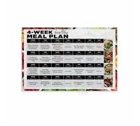 CBQZCHWDKT 4 Week Healthy Meal Plan Poster Grocery Shopping List Prepping Guide Printable Chart Wall-Art Canvas Print for Kitchen Home(Unframed,08x12inch(20x30cm))