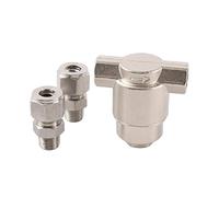 CBQZCHWDKT Garden Hose Fittings High Pressure Filter with Double Core Tube, Straight Pipe 3/8" Pipe to 1/4" Male Pipe Fittings Spray System Fittings