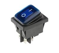 CBQZCHWDKT Interruptor basculante pesado con tapa for fuente de alimentación azul claro, 4 pines, encendido/apagado, 16 A, 250 V CA/20 A, 125 V