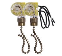 CBQZCHWDKT Interruptor de luz for ventilador de techo ZE-109 de dos cables con tiradores (2 unidades)