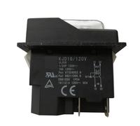 CBQZCHWDKT Interruptor pulsador electromagnético de reinicio automático, impermeable, de 4 pines, KJD16/120 V