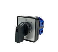 CBQZCHWDKT LW26 YMW26-25/1 Rotary Cam Switch 3 Position Knob Changeover Selector 25A 1 Pole 4 Terminals Silver Fatory Supply(1-0-2 Position)