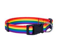 CBROSEY Native Pup Collar de Perro con Bandera de arcoíris