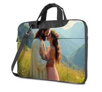 CBRT Bolsa para laptop de 17 pulgadas, una pareja se abraza en un paisaje de montaña pintoresco, mochila de transporte para laptop, color, 29x38cm, Bohemio