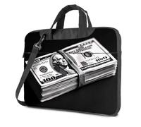 CBRT Bolsa para laptop para mujer, una pila de billetes de cien dólares, bolsa de viaje para laptop, color, 26x36cm, Bohemio