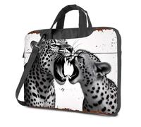 CBRT Mochila para laptop, dos leopardos rugiendo entre sí, bolsa de viaje para laptop, mochila para laptop para mujer, color, 29x40cm, Bohemio
