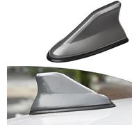 CBRWBKWHI Antena de Aleta tiburón Coche, para Audi A6 Avant C8 4K I 2018-2024 2025 Baja Resistencia al Viento Techo Superior Am/FM Radio Coche Tuning Accesorios,Grey