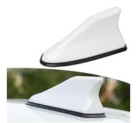 CBRWBKWHI Antena de Aleta tiburón Coche, para Peugeot 3008 I 2009-2012 2013 2014 2015 2016-2025 Baja Resistencia al Viento Techo Superior Am/FM Radio Coche Tuning Accesorios,White