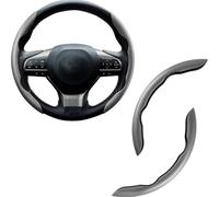 CBRWBKWHI Funda Volante Coche, para Toyota C HR CHR Hybrid C HR EV 2016-2021 2022 2023 2024 2025 2026 Segmentada de Fibra Carbono Premium Protector Deportivo Antideslizante Accesorios Interior,Grey