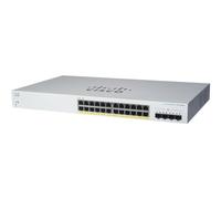 Cisco CBS220-24P-4G Gestionado L2 Gigabit Ethernet (10/100/1000) Energía sobre Ethernet (PoE) 1U Blanco