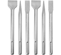 CBTONE - Juego de 6 cinceles SDS Max, juego de brocas para hormigón, juego de cinceles giratorios (incluye cincel de punta, cincel plano y cincel de escalado