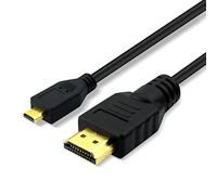CBUS Cable HDMI Certificado a Micro HDMI 3m para Compatible con Sony Alpha a7S II a7R III a7 III a9 a6400, GoPro Hero, Canon EOS M100 M6 M50 M5, Panasonic LUMIX G90 G9 G80 GX8 GX800 GH4R G7 FZ82 GF7