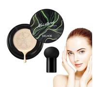 CC Cream Air Cushion Foundation,2025 Hidratante BB Crema Foundation, cojín de aire CC crema para maquillaje impecable, tono de piel uniforme (marfil blanco, talla única)