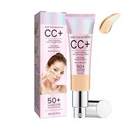 CC Cream Color Correcting, 2025 Última Crema hidratante BB con UVA/UVB 50+, hidratante y cobertura completa, base de crema CC, resistente al agua y duradera, corrector de pantalla solar, maquillaje
