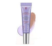 CC Cream Violeta Iluminadora, Base de Maquillaje Coreana para Corregir el Tono Apagado y Amarillento, Crema Correctora de Color con Centella Asiática para una Piel Radiante y Natural
