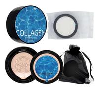 CC Creme BB Cream, Líquida Fundación, Mushroom Head Air Cushion, Ocultador, Base de Maquillaje de Larga Duración con COLAGENO, Hidratante Corrector Permeable - (2 Unidades). 2 en 1