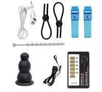 CC- sex toys Kit eléctrico Estim Electroestimulación Sexual Estimulación erótica Sexo Choque eléctrico Marea Alta Juguetes sexuales Choque eléctrico Dispositivo de estimulación de tortura