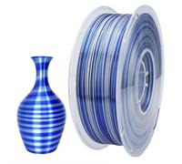 CC3D - Filamento de PLA de seda de 1,75 mm de color caramelo dinámico PLA para impresora 3D de 1 kg de filamento multicolor brillante para materiales de impresión 3D FDM (azul caramelo, plata)