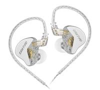 CCA CRA Pro, monitores intrauditivos de diafragma DLC, auriculares con cable HiFi, auriculares IEM con N52 Planar + 4 controladores de bobina de voz, cable chapado en plata desmontable de 2 pines para