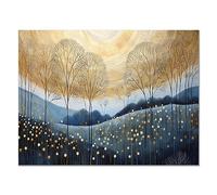 CcacHe Modernoplanta de Cuadros Decoracion Abstractos, Gris, amarillo Cuadro decoracion salon Cuadros modernos Cuadros Wall art decorativo Decoracion - 75x115cm Sin marco