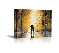 CcacHe Modernos otoño minimalista Salon lienzo paisaje Decoracion Cuadros Blanco negro Decorativos Cuadros Decorativos SalóN Dormitorio Comedor Oficina Listo Para Colgar-75x115cm Enmarcado