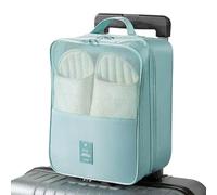 CCAIPU 2 Bolsas para Zapatos de Viaje, Impermeables y Resistentes al Polvo, Bolsas para Maletas, Accesorios de Viaje, Esenciales de Viaje para Mujeres y Hombres (C-Azul Claro)