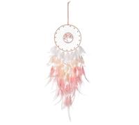 CCAIPU Atrapasueños, atrapasueños de árbol de la vida con plumas, hecho a mano, estilo indio, decoración de pared para sala de estar, dormitorio, dormitorio