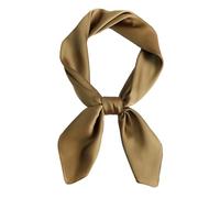 CCAIPU Bufanda de Seda para Mujer, Suave y Ligera Bufanda Color Sólido Seda Sentir Bandana de Satén Damas Bufanda de Seda para Mujeres-70x70cm (Verde Oliva)