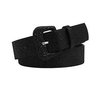 CCAIPU Señoras Cinturón - 106X3.5CM, Rhinestone Trim & Hebilla Ajustable (Negro)