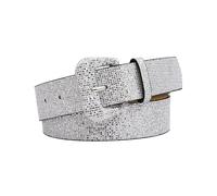 CCAIPU Señoras Cinturón - 106X3.5CM, Rhinestone Trim & Hebilla Ajustable (Plata clara-B)