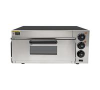 CCAUUB 2000W encimera eléctrica horno de pizza, Horno de pizza comercial de 20L/5.28gal, Pizza Maker con puerta de vidrio y luz interior, Temperatura y tiempo ajustables, para Restaurante y Hogar