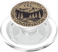 CCC Vintage Civilian Conservation Corp Seal Redesign PopSockets PopGrip para MagSafe
