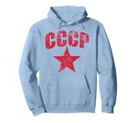 CCCP Army Soviet Union URSS Communist Sudadera con Capucha, Unisex para Adultos, Azul Polvoriento, S