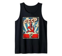CCCP Construyendo un Nuevo Mundo Soviético Camiseta sin Mangas