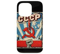 CCCP Construyendo un Nuevo Mundo Soviético Carcasa para iPhone 13 Pro