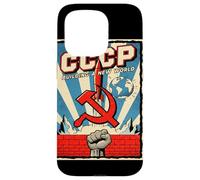 CCCP Construyendo un Nuevo Mundo Soviético Carcasa para iPhone 15 Pro
