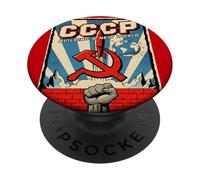 CCCP Construyendo un Nuevo Mundo Soviético PopSockets PopGrip Adhesivo