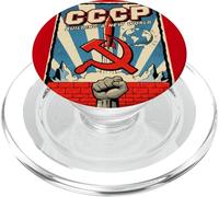 CCCP Construyendo un Nuevo Mundo Soviético PopSockets PopGrip para MagSafe