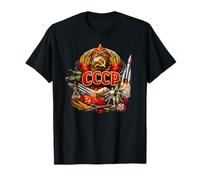 CCCP Soviética Vintage Retro URSS Símbolos Historia Camiseta