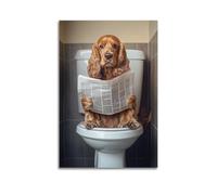 Cccyh_4K__An_English_Cocker_Spaniel_dog_sitting_on_the__c62b51e4-bfcf-4deb-a2c7-7090937ca614_3 Póster decorativo de lienzo para pared e impresión artística moderna para decoración de dormitorio