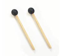 CCeCCe Juego de 2 mazos de horquilla de afinación con punta de goma, martillo de silicona con mango de madera para violín, afinador de guitarra, instrumento musical, juego de afinación de tono,