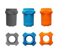 CCeCCe Juego de 3 fundas de goma para micrófono, anillo antivuelco, funda protectora de silicona anticaídas, a prueba de golpes, protector de condensador para micrófonos inalámbricos KTV Karaoke,