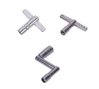 CCeCCe Juego de 3 llaves de tambor, ajuste de tambor de velocidad continua, estilo T, estilo Z, universal, estándar de 1/4 pulgadas, llave cuadrada para percusión, kit de tambor para niños