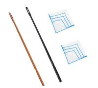 CCeCCe Kit de limpieza de flautas, 2 juegos: varilla de plástico y madera, paño de gasa de algodón para secado interior, limpiador de mantenimiento de instrumentos de viento de madera