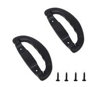 CCeCCe Paquete de 2 tiradores de repuesto para manija de equipaje de 16 cm, soporte lateral plegable para maleta, maletín de viaje, bolsa de altavoz, baúl, maletín de cartón, caja de madera