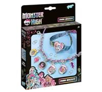 CCG Monster High - Juego de manualidades para niños - Juego creativo de joyas con 5 colgantes de metal y accesorios para dos pulseras de fans elegantes, diversión para manualidades a partir de 5 años